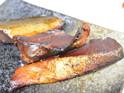 西京漬け、粕漬　焼き魚の燻製