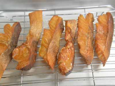 燻煙終了直後のたら