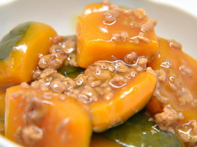 かぼちゃのそぼろ煮